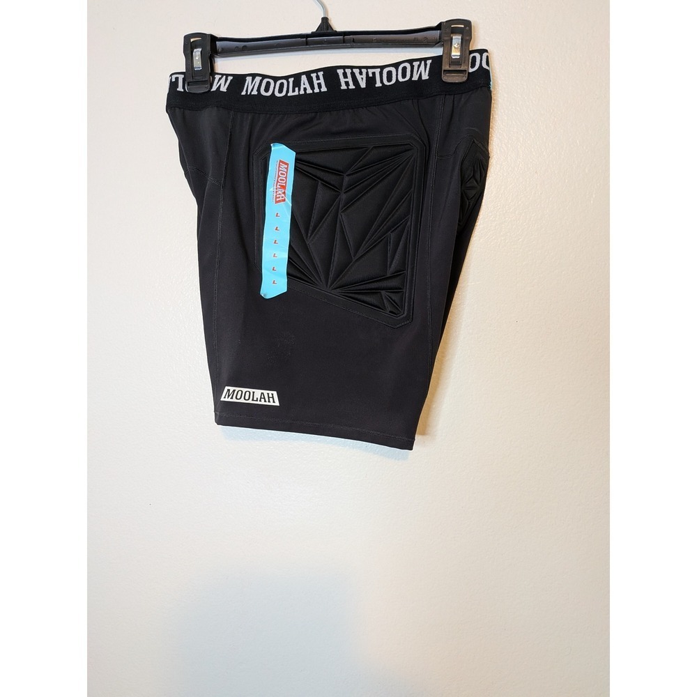 MOOLAH Padded Compression Shorts Black‎ Womens Basketball Protective Gear L